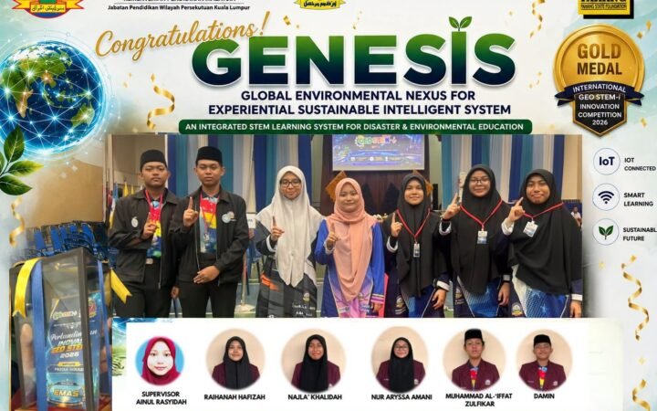 Maahad Tahfiz Negeri Pahang Rangkul Pingat Emas Inovasi GeoSTEM-i Antarabangsa 2026