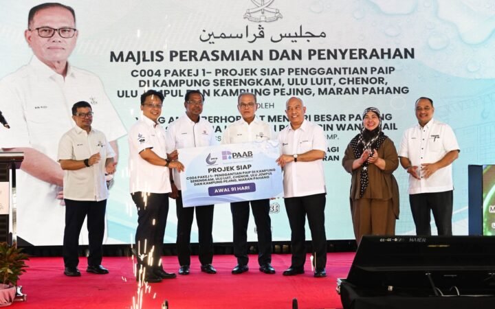 Projek ganti paip dI Maran RM11.72 juta siap 91 hari awal