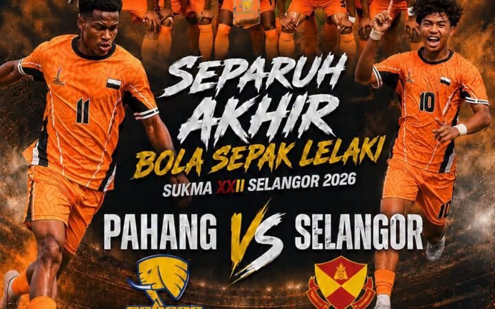 SUKMA 2026: Warga Pahang Dipanggil Banjiri Stadium UiTM, Beri Sokongan Skuad Tok Gajah Menentang Selangor Esok