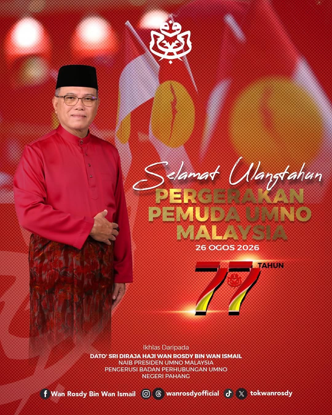 Pemuda UMNO Kekal Benteng Perjuangan Parti – Wan Rosdy