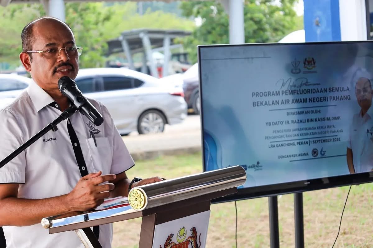 Pahang Aktifkan Semula Pemfluoridaan Air Awam, Mencegah Kerosakan Gigi