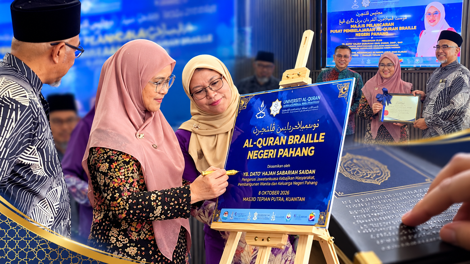 Pahang Perluas Akses Al-Quran Braille, Lapan Pusat Dilengkapi Teknologi Digital