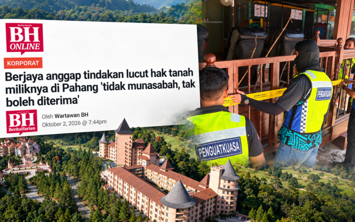 CUKAI TERTUNGGAK SYARIKAT ‘BERJAYA” SEJAK 2020, MENGAPA PAHANG DIPERSALAHKAN?